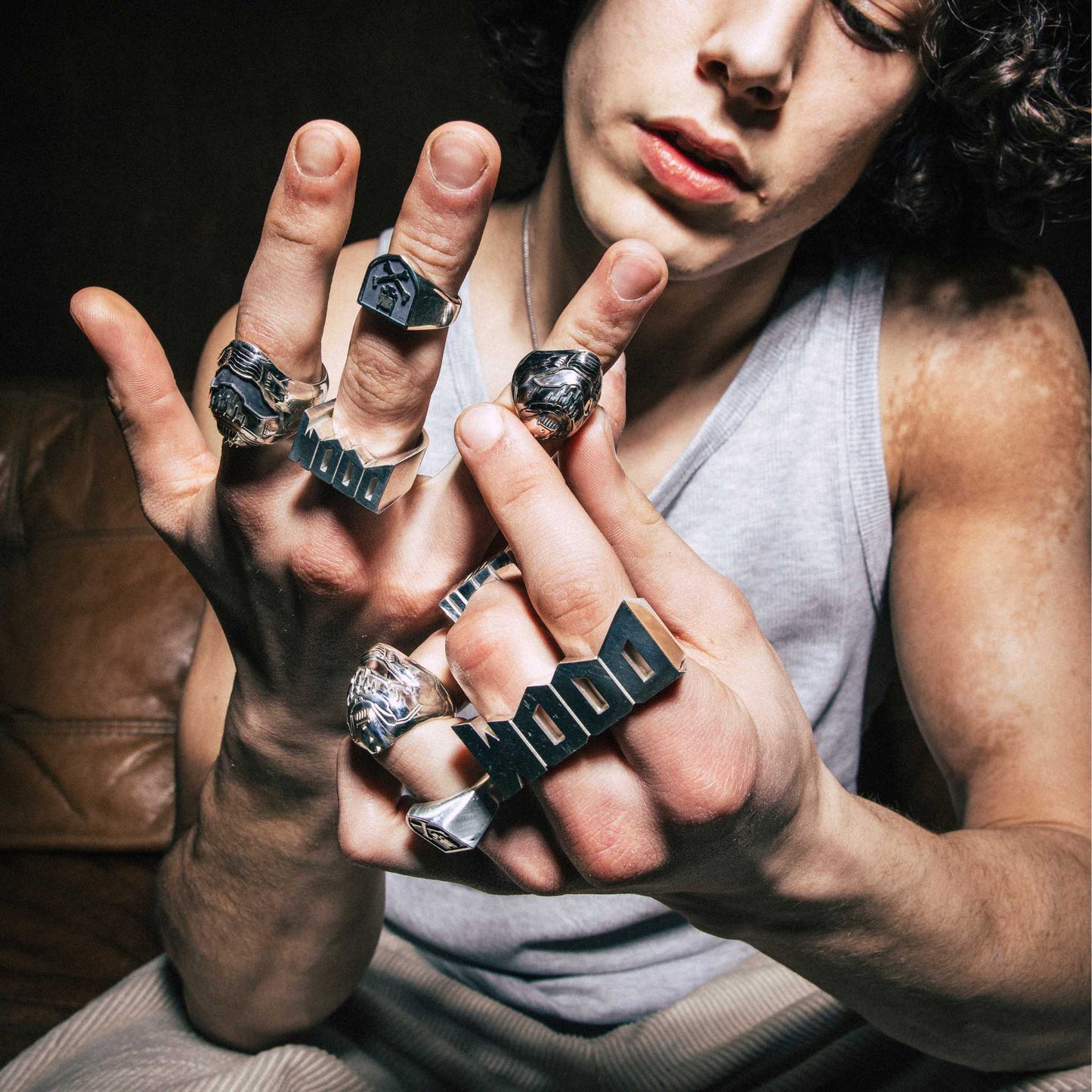 DOOM Battle Worn 'The Dark Ages' Knuckle Ring