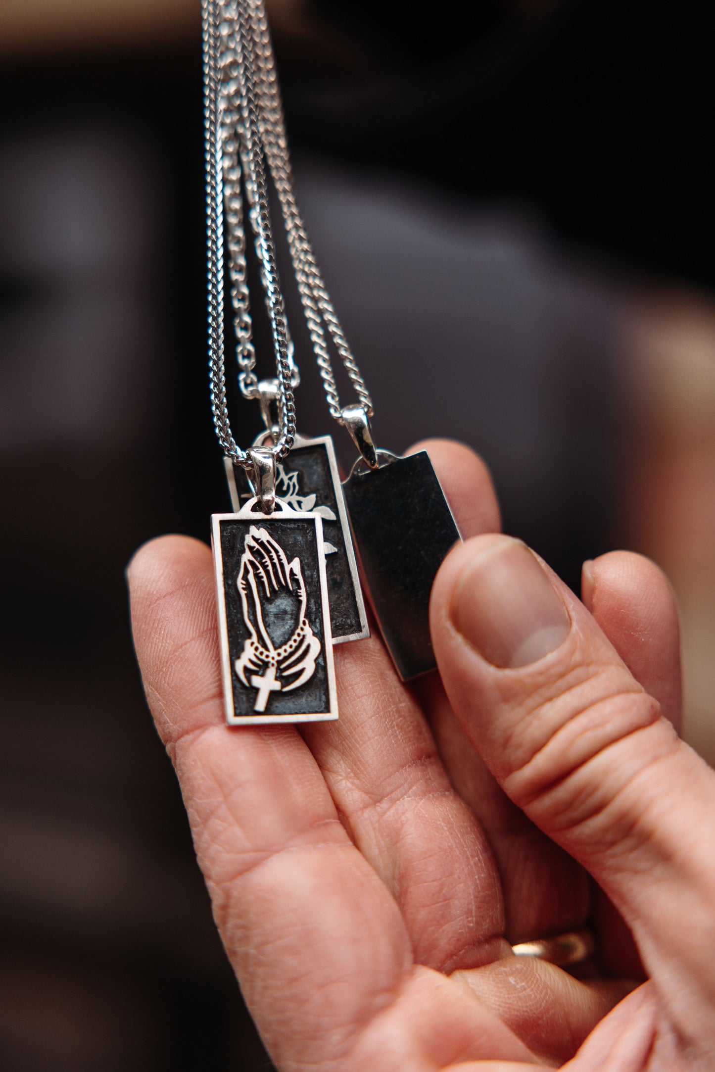Rosary Hands Pendant