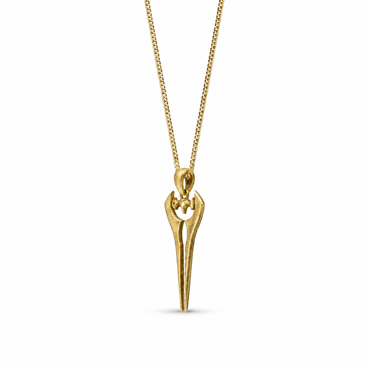 Halo - Energy Sword Pendant – Solid 9ct Yellow Gold