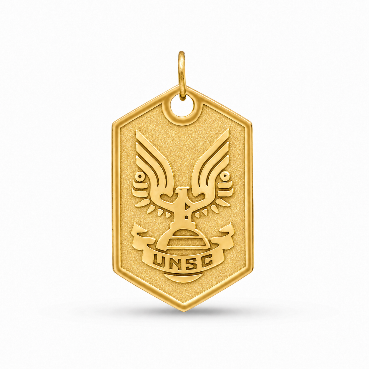 Halo UNSC Dog Tag – Solid 9ct Yellow Gold
