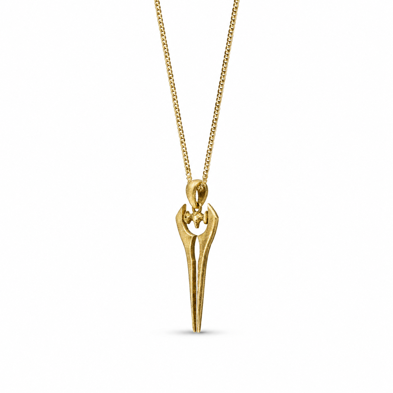 Halo - Energy Sword Pendant – Solid 9ct Yellow Gold
