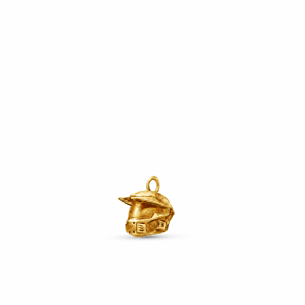 Halo Mini Master Chief Pendant & Chain – Solid 9ct Yellow Gold