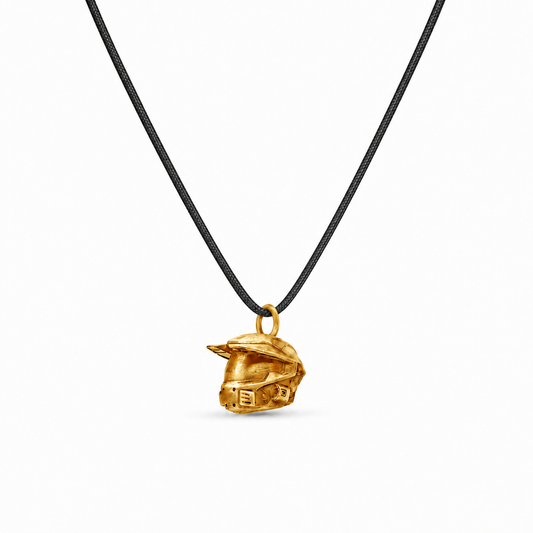 Halo Mini Master Chief Pendant & Chain – Solid 9ct Yellow Gold